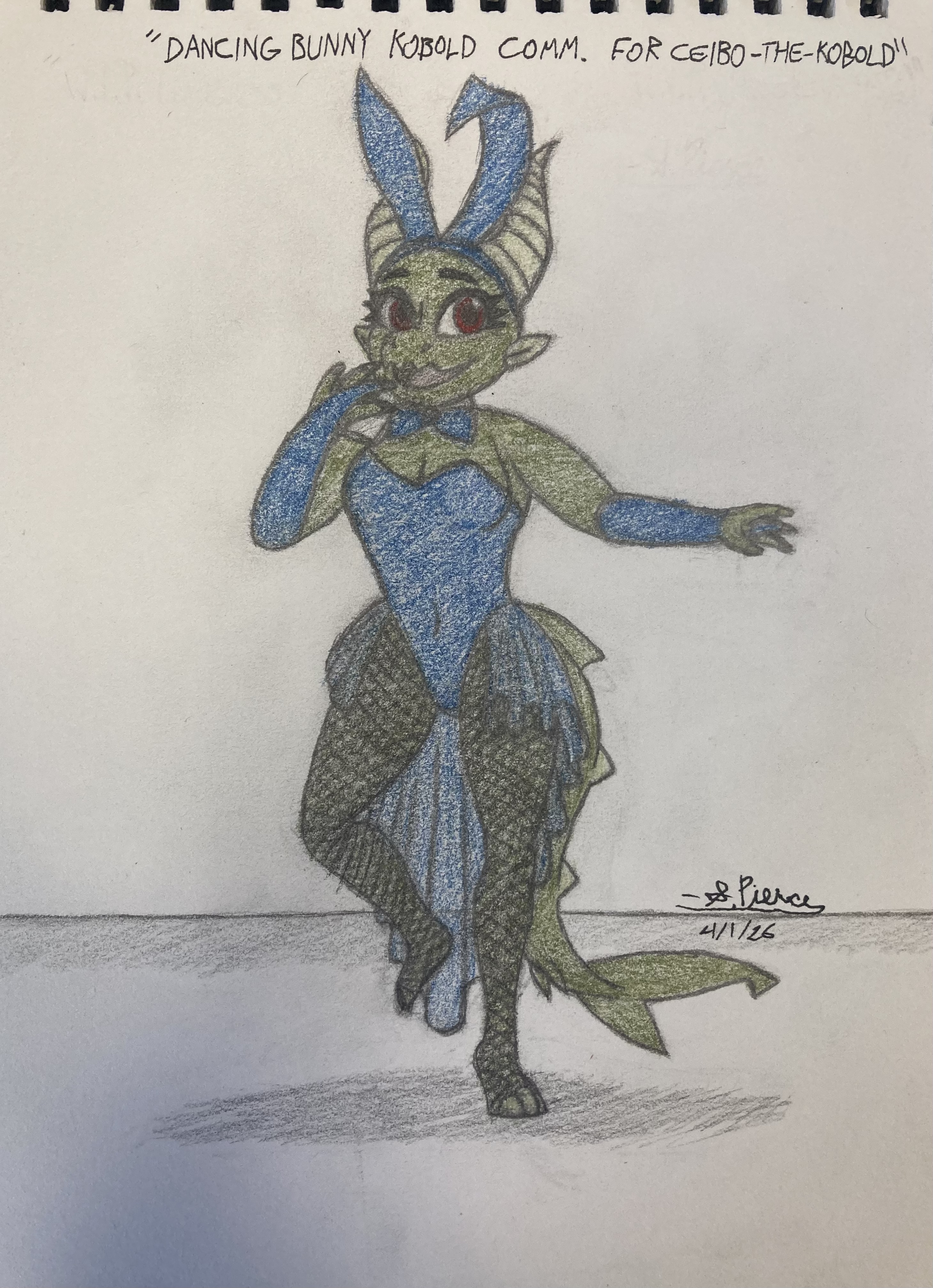 Dancing Bunny Kobold Comm. for Ceibo the Kobold